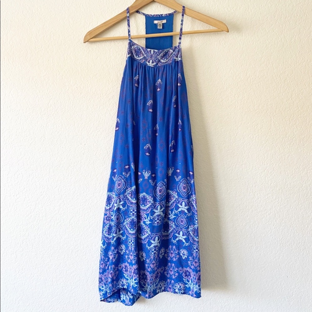 Ecote blue floral dress size small